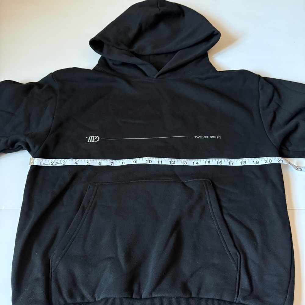Taylor Swift Black Crewneck Hoodie with Minimal Logo - Picture 6 of 6
